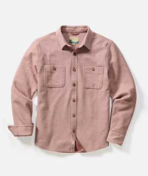 Pacifica Stretch Twill Overshirt - Faded Red