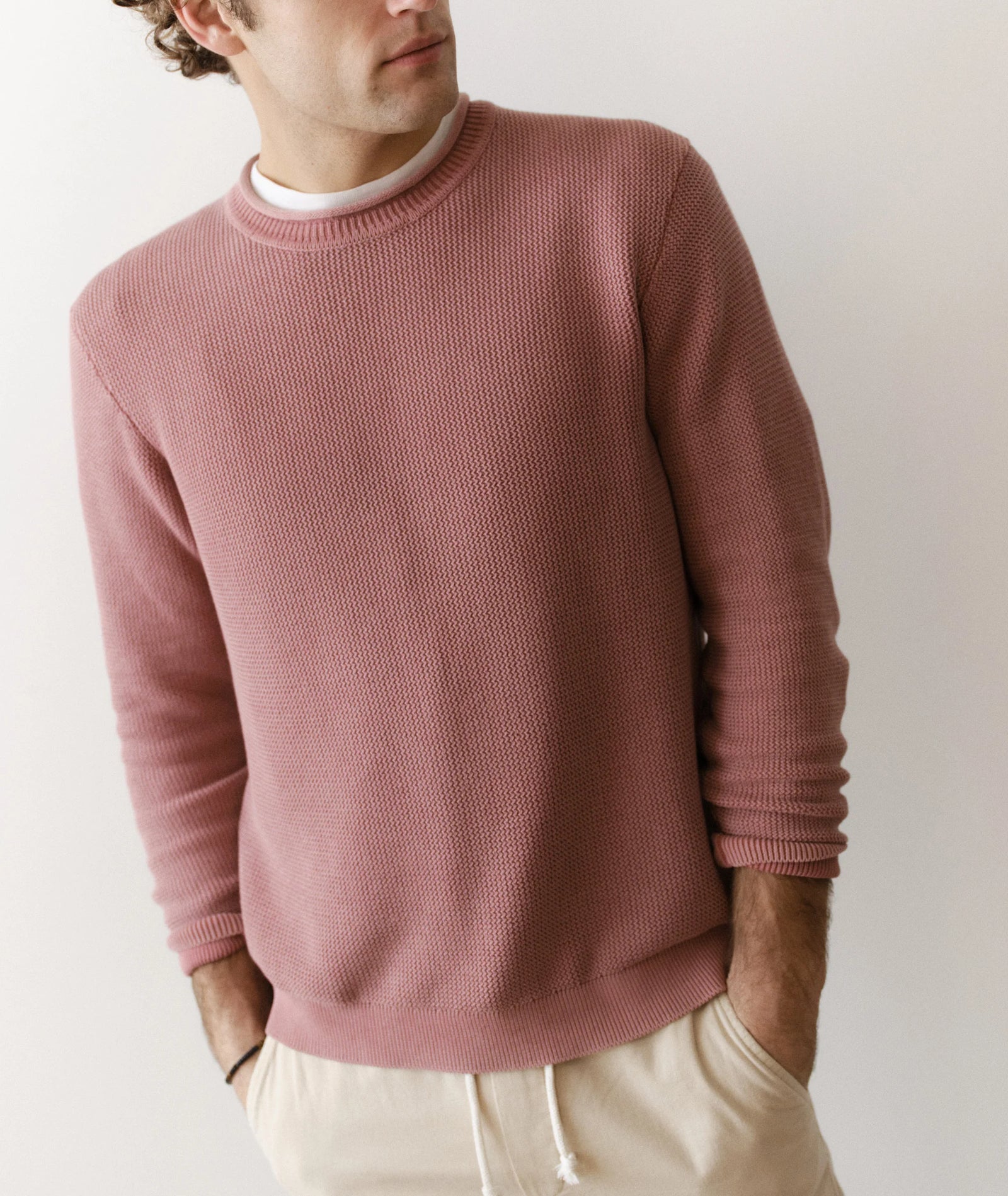 Roll Neck Sweater - Withered Rose