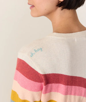 Icon Sweater - Oatmeal Rainbow