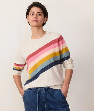 Icon Sweater - Oatmeal Rainbow