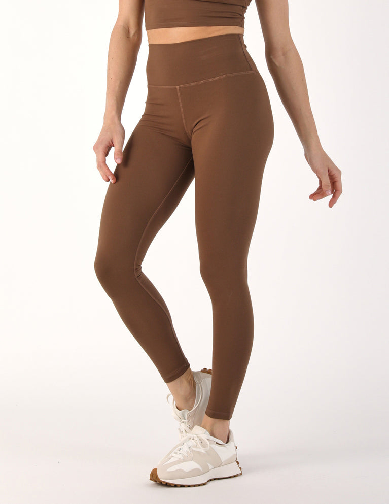 High Waist Pure Legging: Chocolate