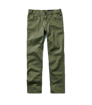 HWY 133 Slim Fit Broken Twill Jeans - Military Green