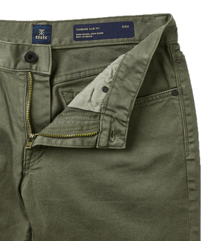 HWY 133 Slim Fit Broken Twill Jeans - Military Green