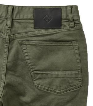 HWY 133 Slim Fit Broken Twill Jeans - Military Green