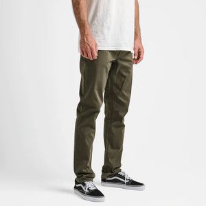 HWY 133 Slim Fit Broken Twill Jeans - Military Green