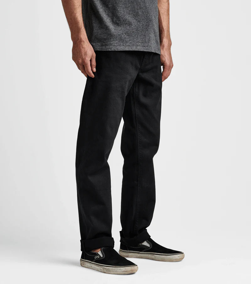 HWY 128 Straight Fit Broken Twill Jeans - Black