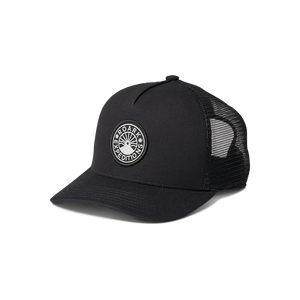 Station Trucker Snapback Hat  - Black