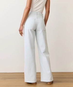 Charlie Wide Leg Pant - Railroad Stripe
