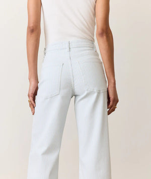 Charlie Wide Leg Pant - Railroad Stripe