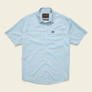 H Bar B Snapshirt - Lockhart Floral/Pool Blue