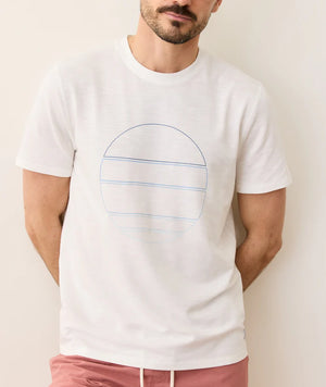 Air Crew Graphic Tee - White Horizon
