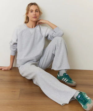 Cloud 9 Fleece Wide Leg Sweatpants - Heather Grey