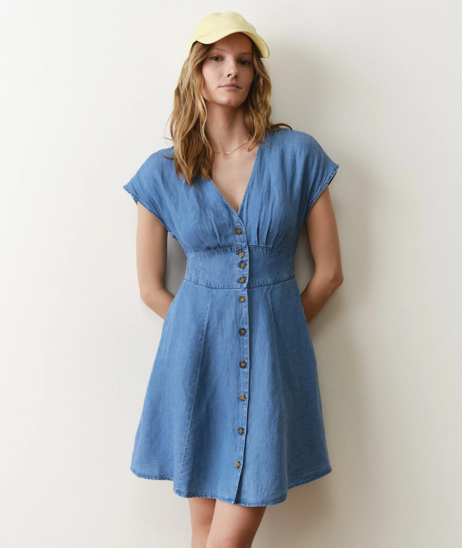 Camila Mini Dress - Light Wash