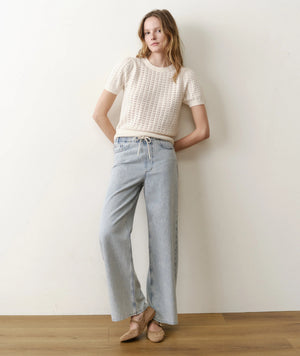 Ellie Puff Sleeve Sweater - Cream