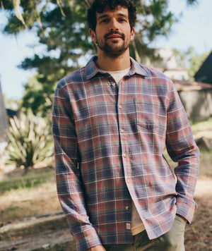 Stretch Selvage Long Sleeve Shirt - Multi Plaid