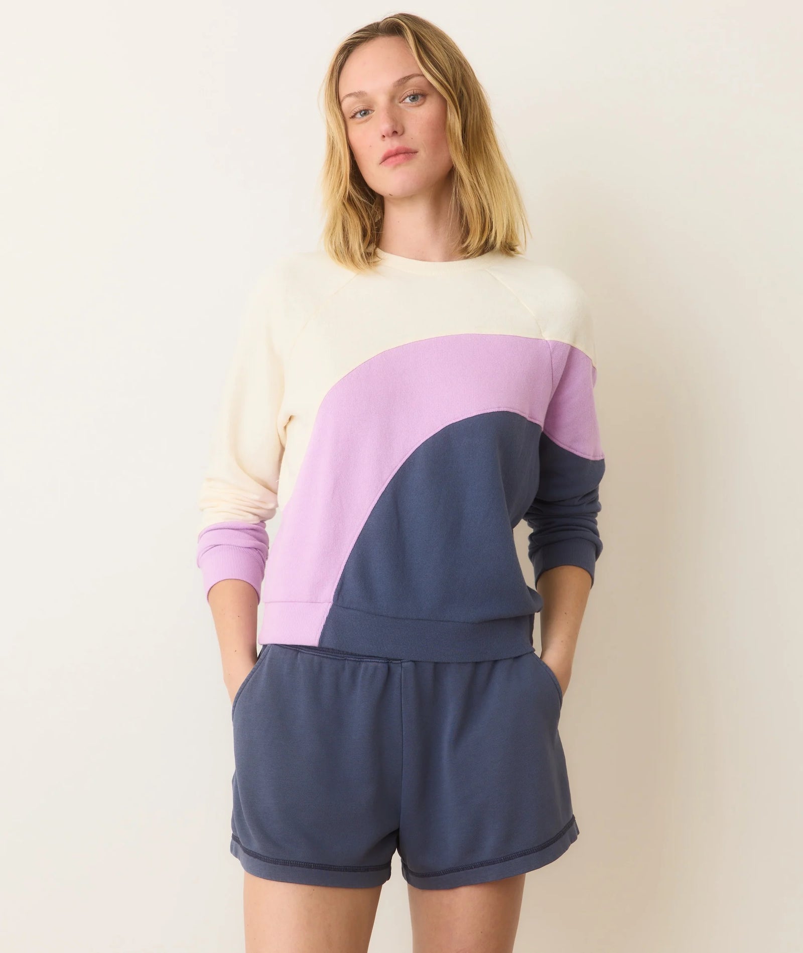 Vintage Terry Sweatshirt - Cool Wave