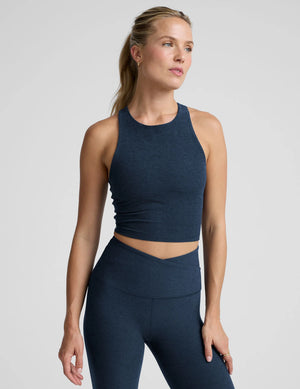 Spacedye Refocus Cropped Tank - Nocturnal Navy