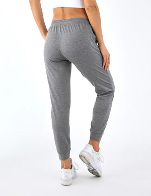 Serene Jogger: Ash Grey Marble