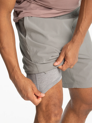 Men's Lined Active Breeze Short 7 - Cement