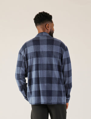 Trek Shirt: Navy/Denim Plaid