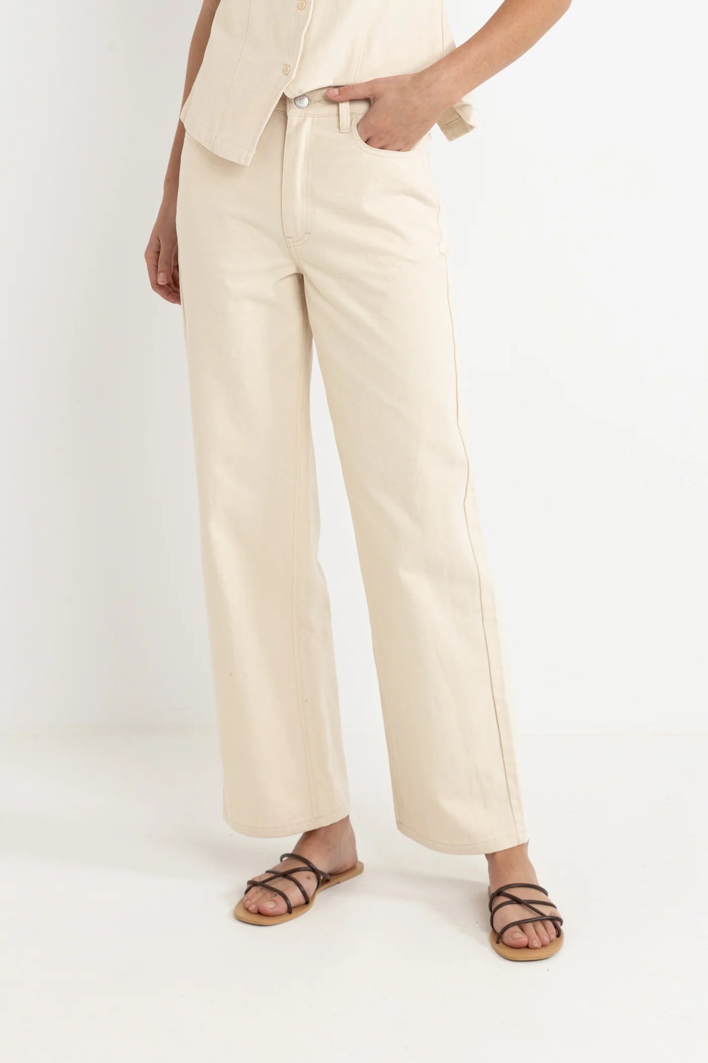 Beyond Relaxed Leg Pant - Cream