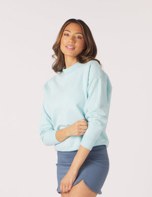 Vintage Oversized Crew - Hydrangea