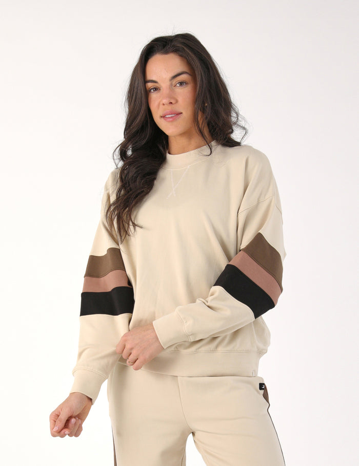 Vintage Oversized Crew: Oatmilk/Chocolate/Latte/Black