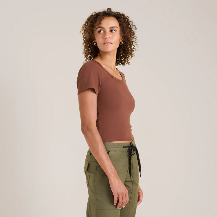 Wind Worn Short Sleeve Tee - Sepia