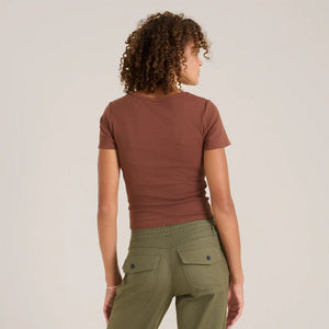 Wind Worn Short Sleeve Tee - Sepia
