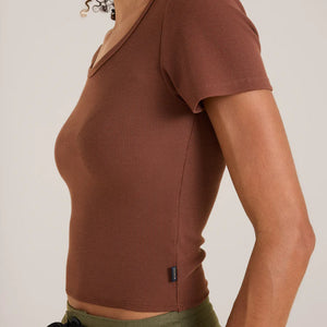 Wind Worn Short Sleeve Tee - Sepia