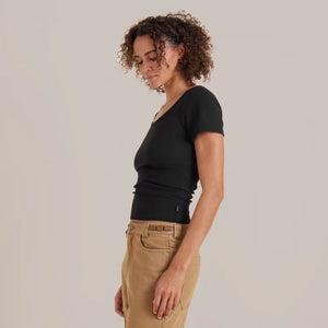 Wind Worn Short Sleeve Tee - Black