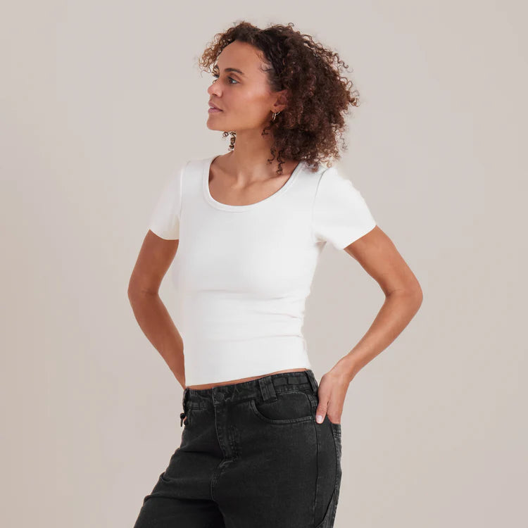 Wind Worn Short Sleeve Tee - Off White