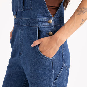 HWY 1 Overall Jumpsuit - Indigo