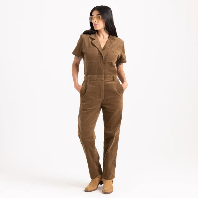 Layover Cord Jumpsuit - Otter