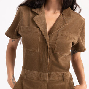 Layover Cord Jumpsuit - Otter