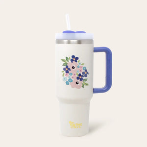 40oz Take-Me-Everywhere Wildflower Tumbler - Cream