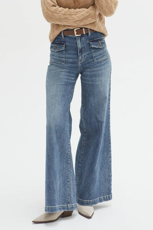 Campbell High Rise Jean - Traditional Vintage Worn