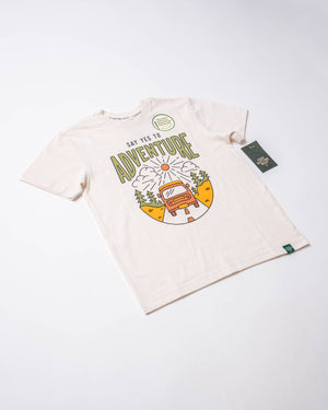 Say Yes to Adventure Youth Tee - Natural