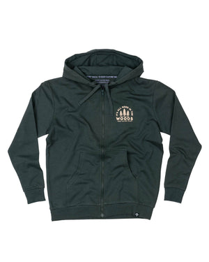 Good In The Woods Zip-Up Hoodie - Heather Forest