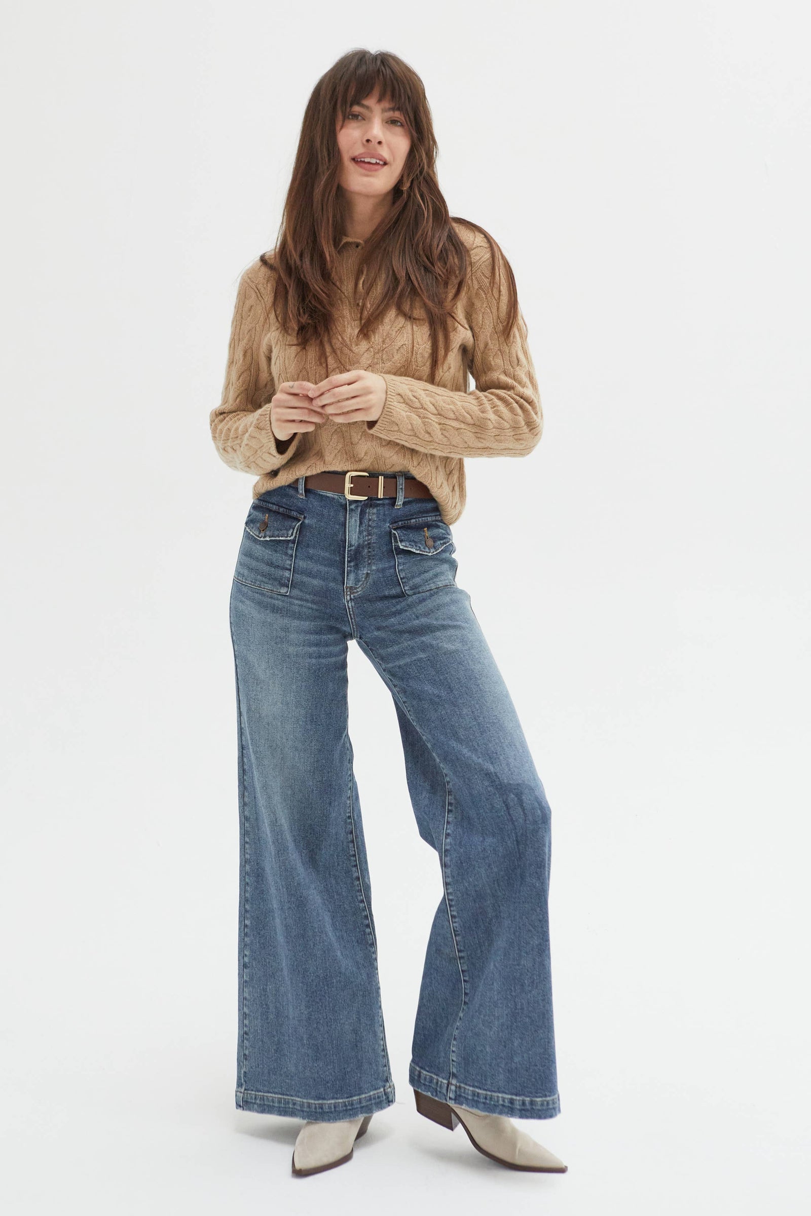 Campbell High Rise Jean - Traditional Vintage Worn