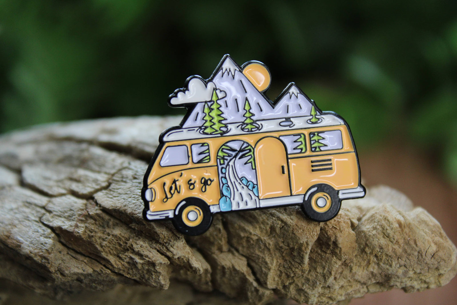 Let's Go On An Adventure In An RV Metal & Enamel Pin