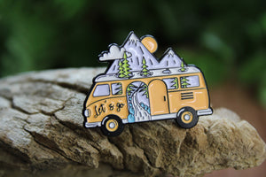 Let's Go On An Adventure In An RV Metal & Enamel Pin