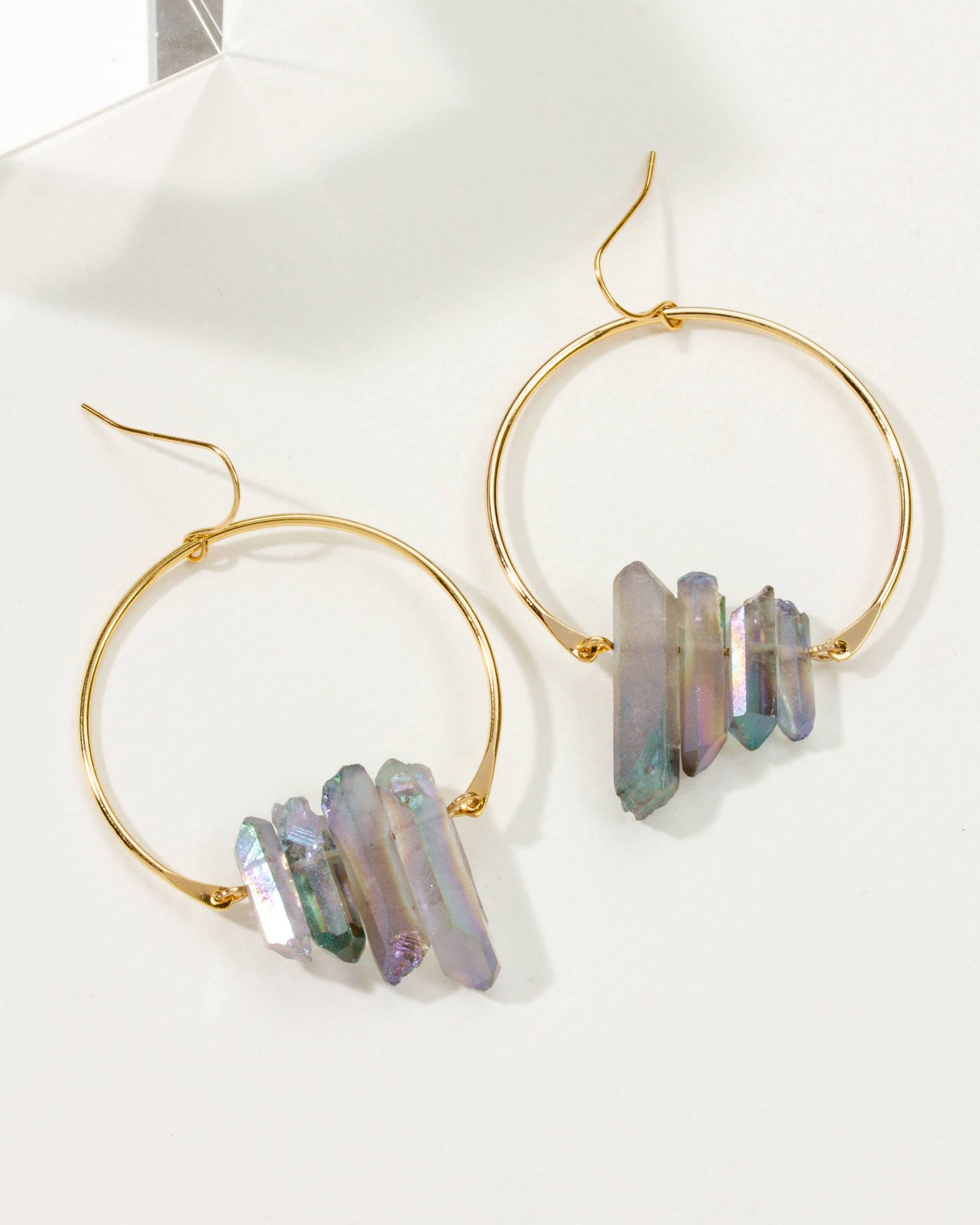 Super Nova Earrings - Multicolor Quartz