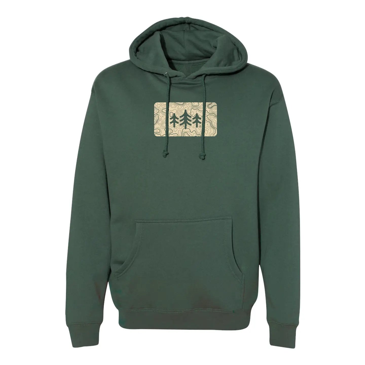 Topo Heavyweight Fleece Hoodie - Alpine Green