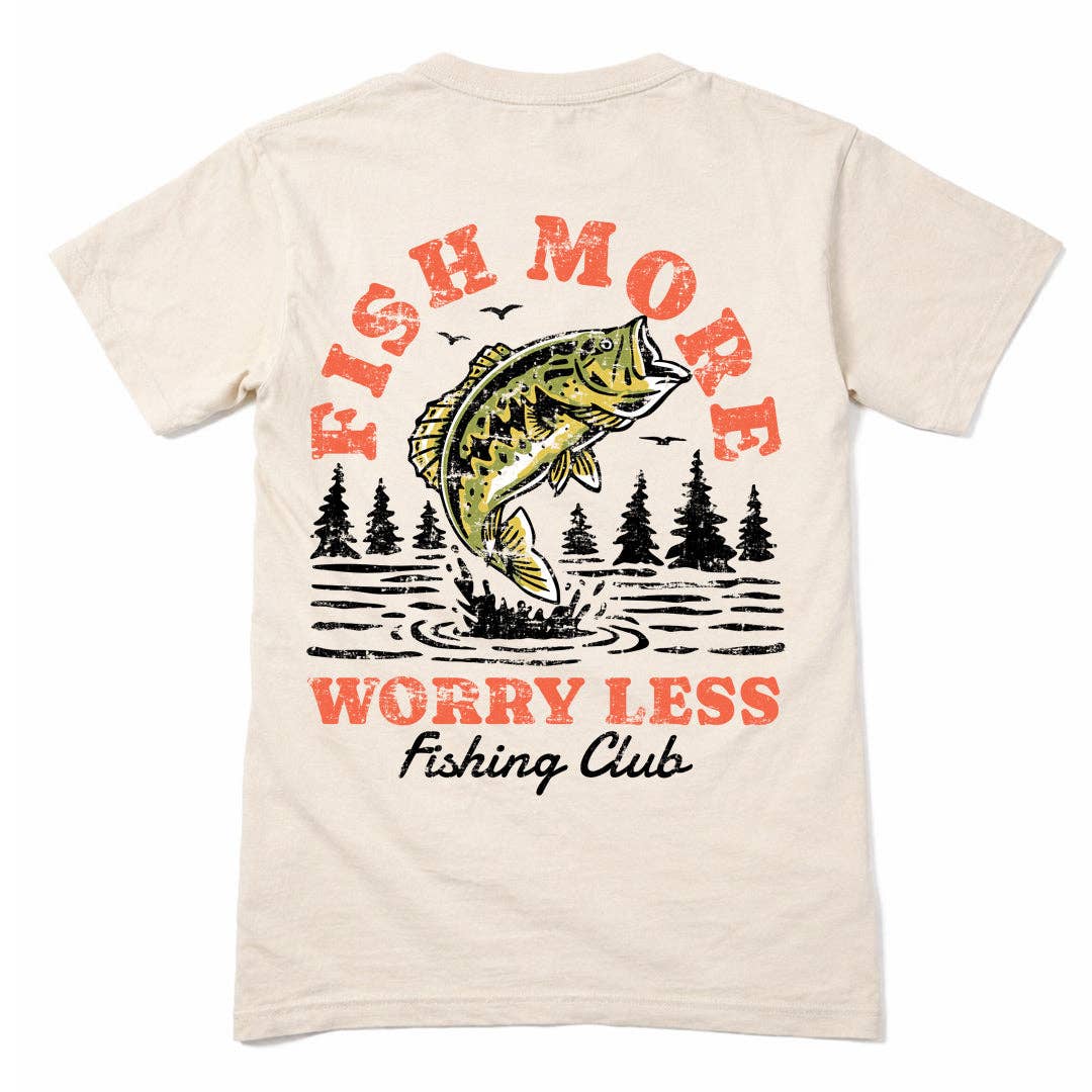 Vintage Fish More Premium Tee - Ivory