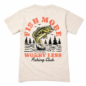 Vintage Fish More Premium Tee - Ivory