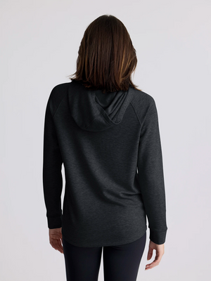 Women's Bamboo Lightweight Fleece Hoodie - Black
