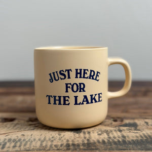 Just Here For The Lake Mug - Vanilla