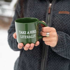 Take A Hike. Literally Mug - Forest Green