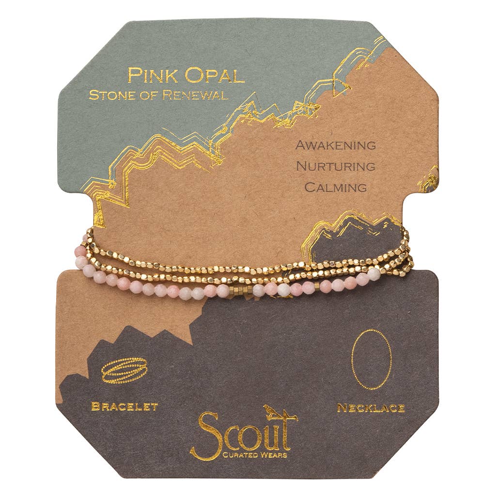 Delicate Stone Bracelet: Pink Opal/Stone of Renewal